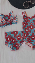 Load and play video in Gallery viewer, 4th of July baby/child 1 piece swim suit
