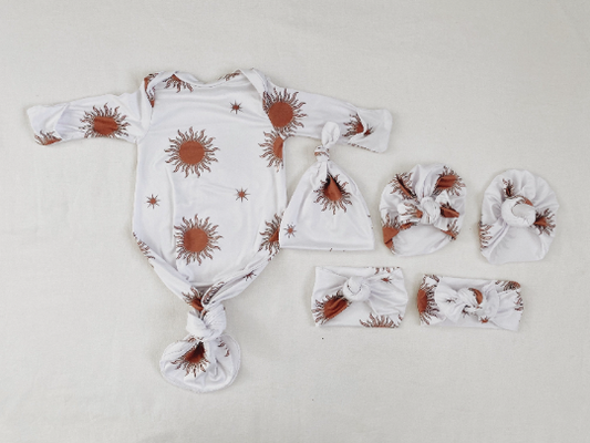 Ivory Sun Baby Gown Set