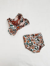 Load image into Gallery viewer, Poppy floral reversible 2 Piece swim suit

