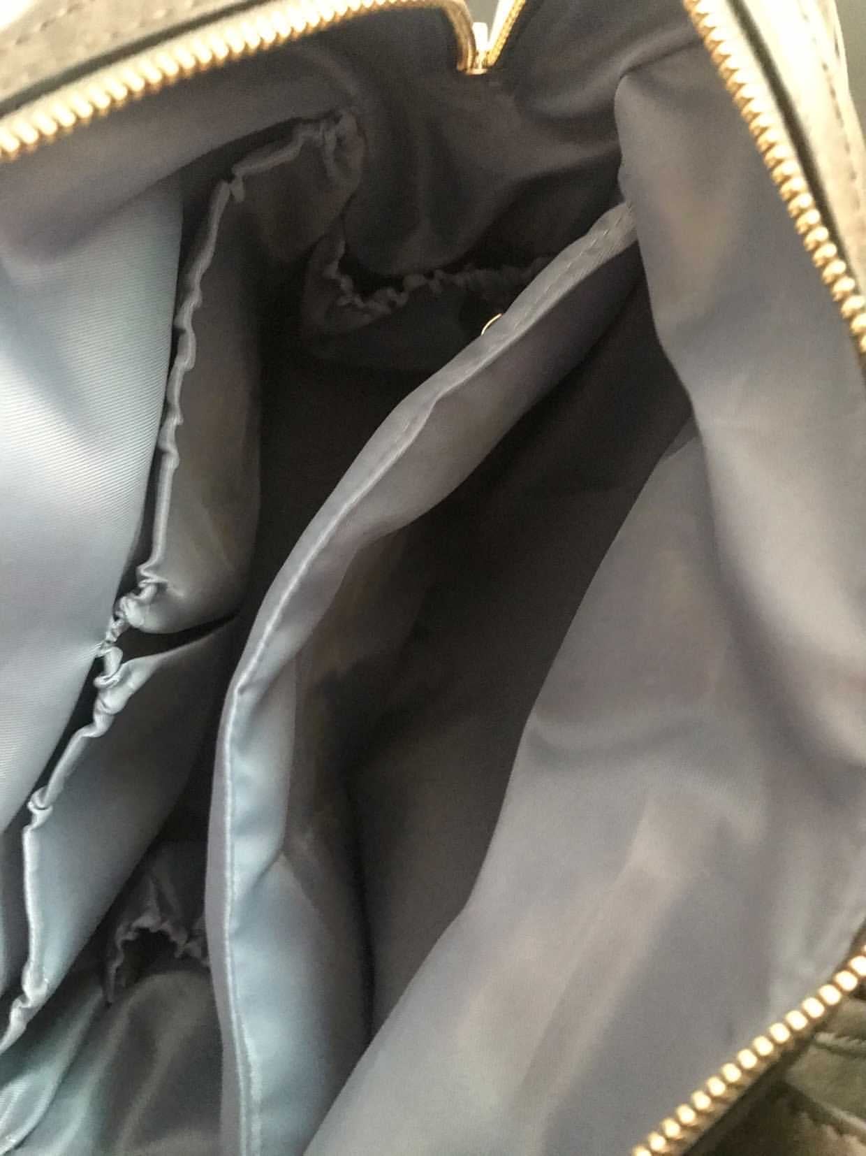 Distressed Grey Diaper Bag