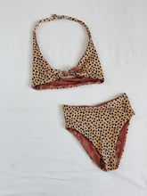 Load image into Gallery viewer, Animal print reversible Mommy swim suit
