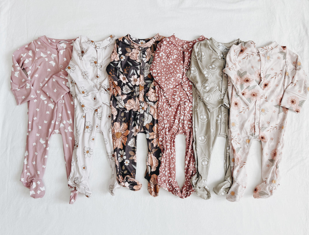 Spring collection Footie/Romper Pajamas