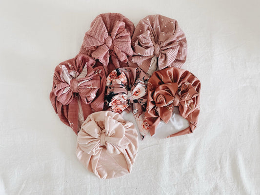 Chunky Bow Turbans